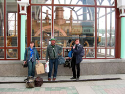 Новосибирск, макет первого паровоза.