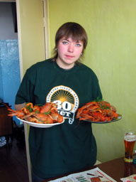 Раки варёные.